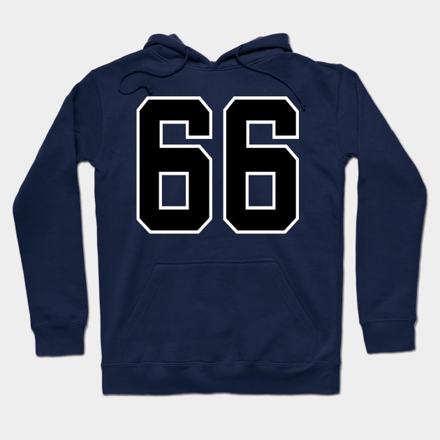 Number 66 Hoodie by colorsplash